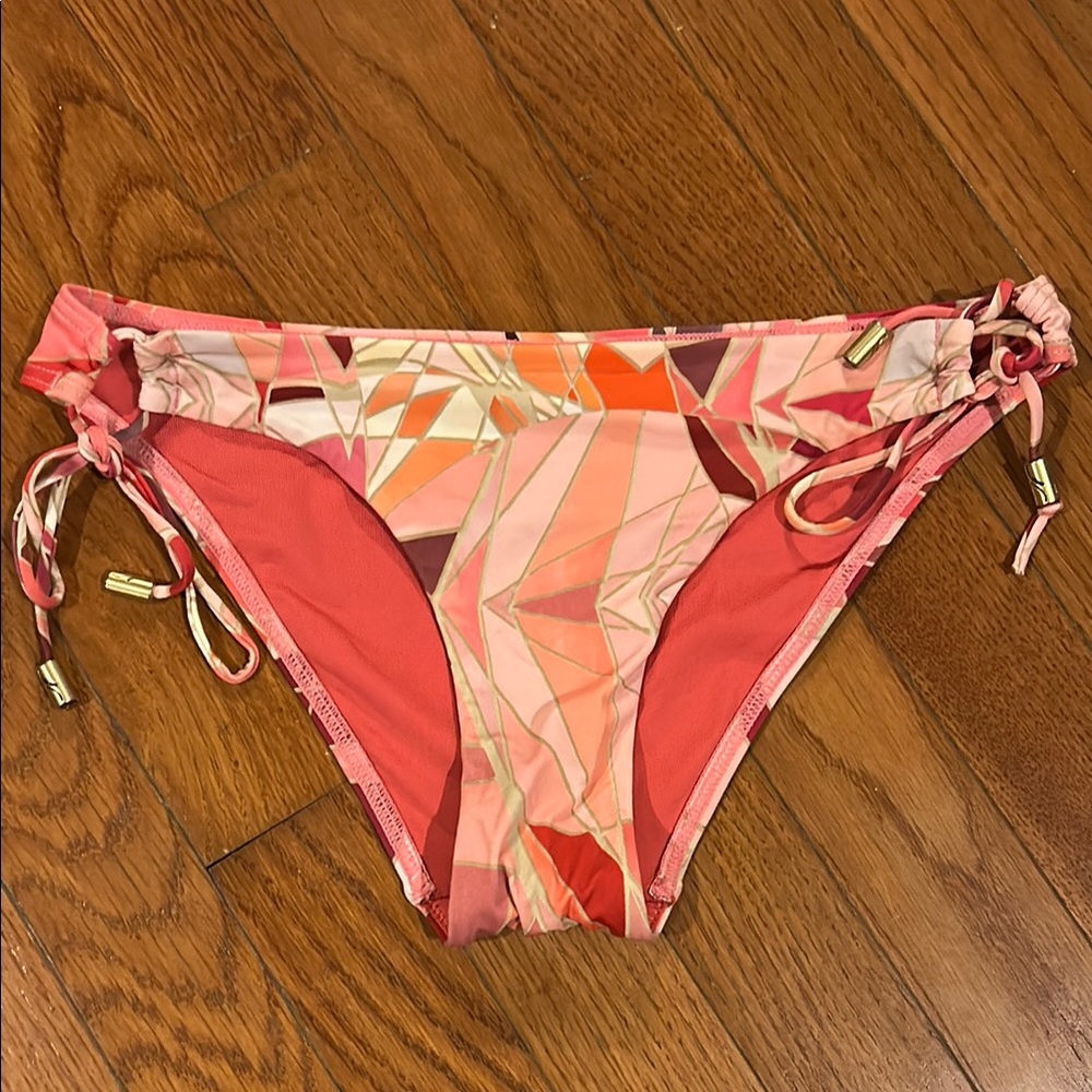 Geometric Pink and Orange Bikini Bottom Jets Australia Brand Sz 4